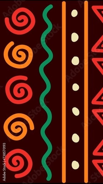 Obraz red and green christmas background