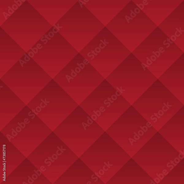 Fototapeta Abstract dark red geometric squares seamless pattern