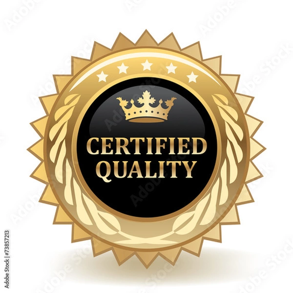 Obraz Certified Quality Badge