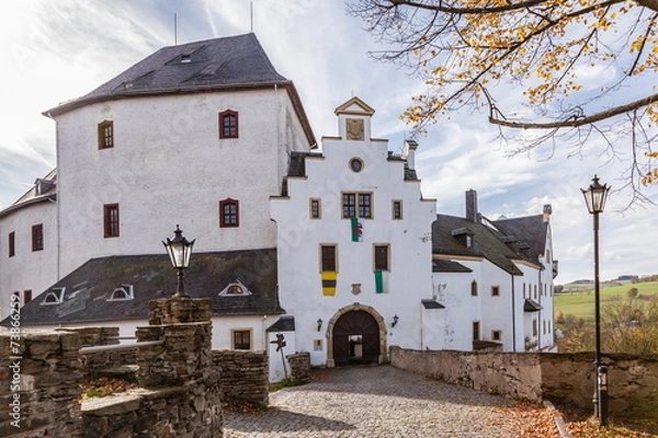 Fototapeta Schloss Wolkenstein