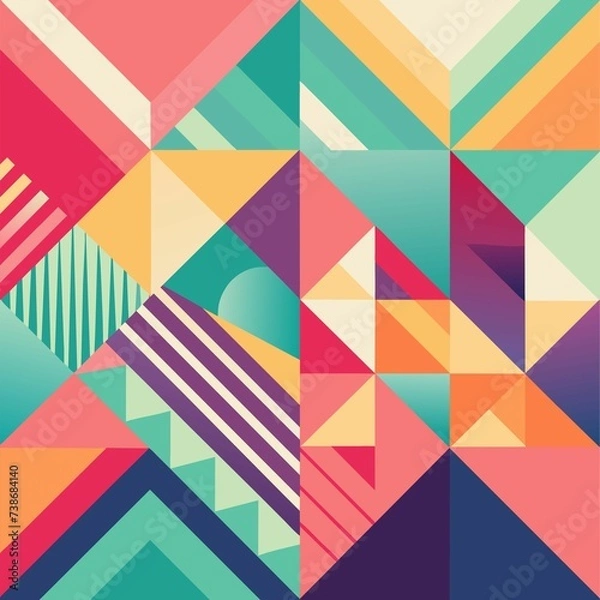 Obraz abstract geometric background