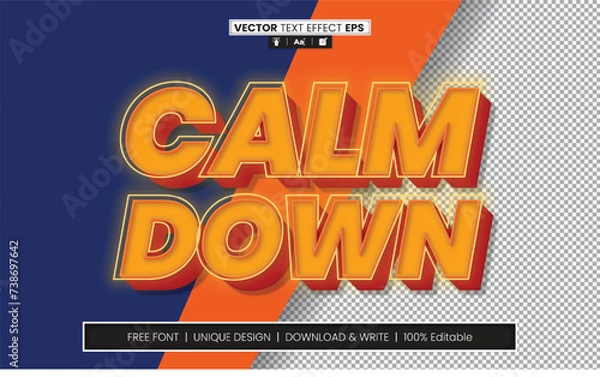 Fototapeta Text Effect Fully Editable