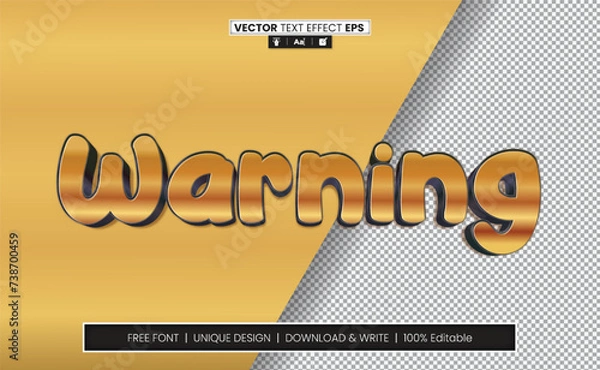 Fototapeta Text Effect Fully Editable