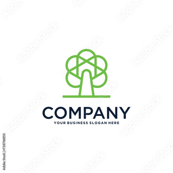 Fototapeta tree logo design