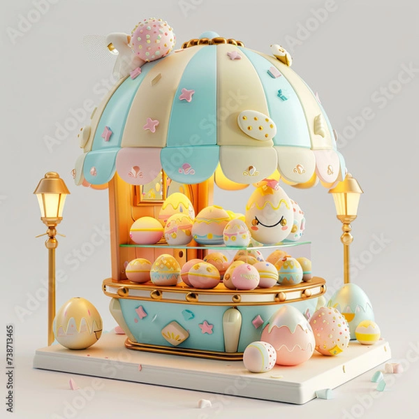 Obraz 3D Egg shop for Easter