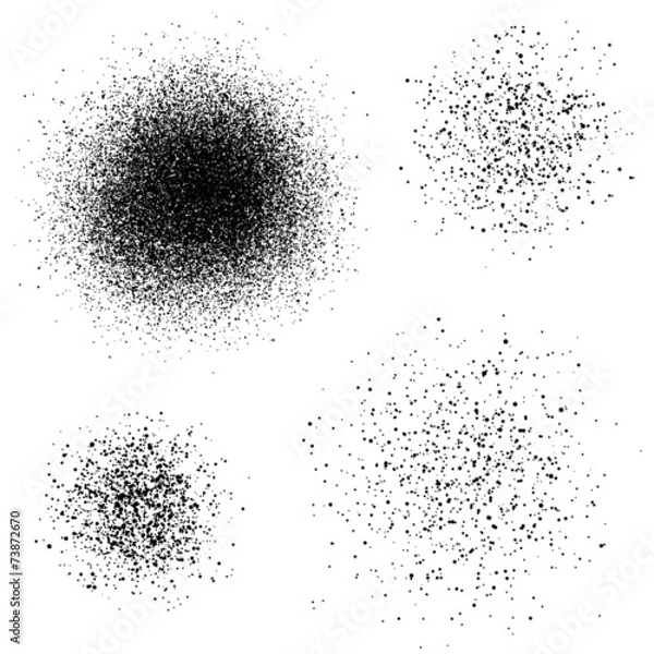 Obraz wektor farba sprayowa czarna