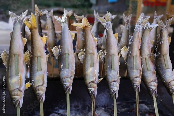 Fototapeta アユの塩焼き