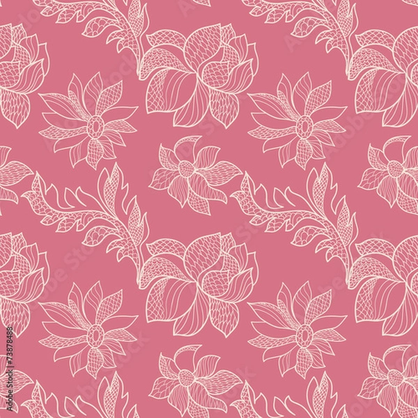 Obraz seamless lace pattern