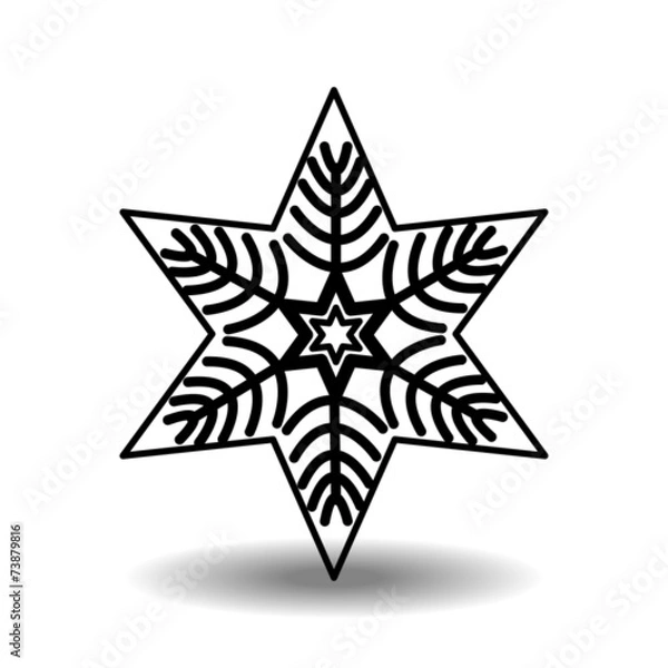 Fototapeta snowflakes vector
