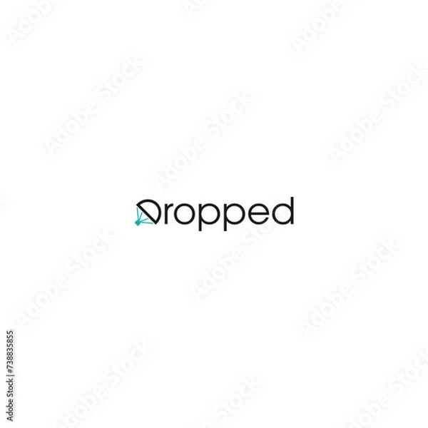 Obraz Dropped Wordmark Logo