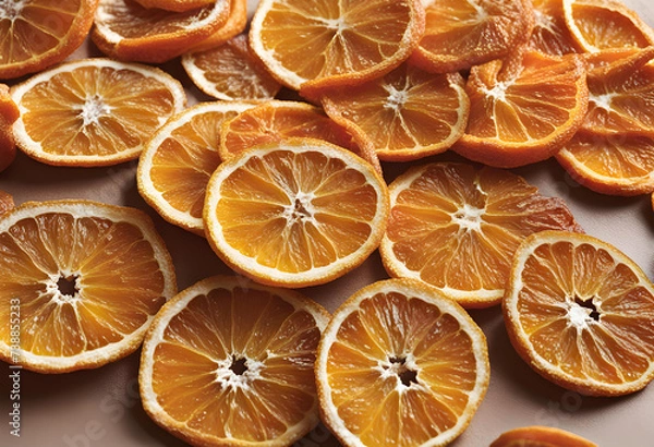 Obraz dried orange slices background