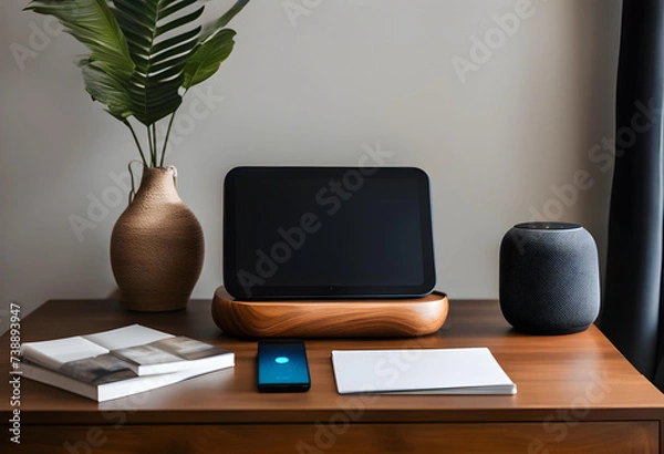Obraz modern living room and home assistant