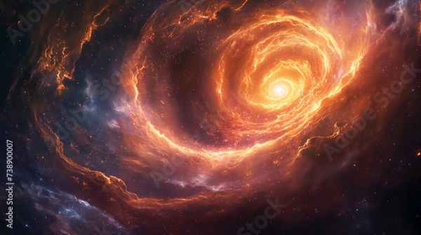 Obraz Radiant Spiral Galaxy Core