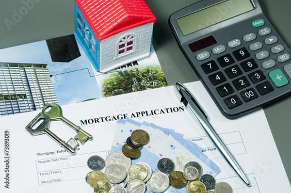 Fototapeta Mortgage Application Form