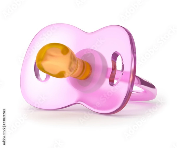 Obraz pink silicone pacifier