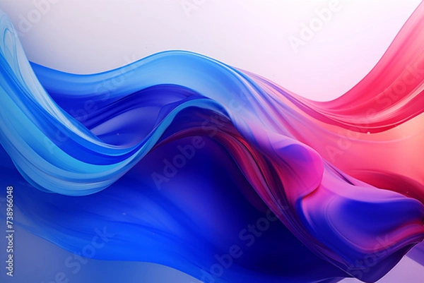 Fototapeta Vibrant Color Waves Abstract Art