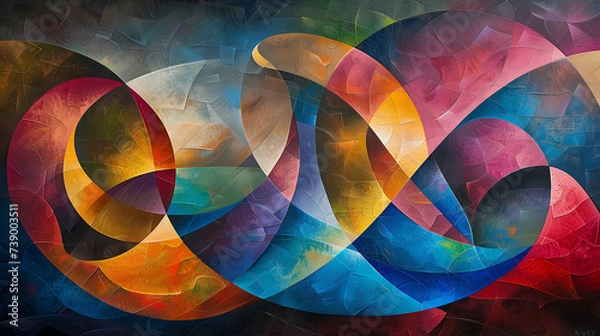 Obraz カラフルなグラデーションのテクスチャ背景