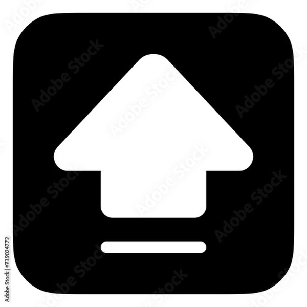 Fototapeta Editable capslock arrow vector icon. Part of a big icon set family. Perfect for web and app interfaces, presentations, infographics, etc