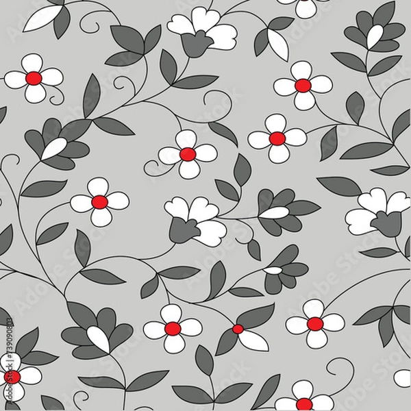 Obraz seamless vector paisley  design on background