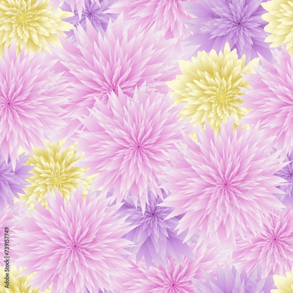 Obraz Seamless pattern of flowers