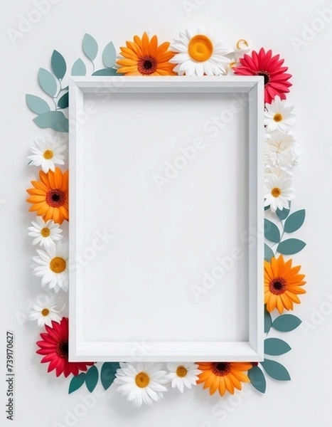 Fototapeta framework for photo or congratulation