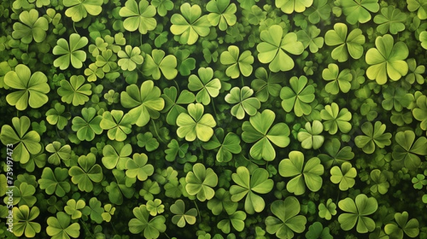Fototapeta St patrick day background. Generative Ai.