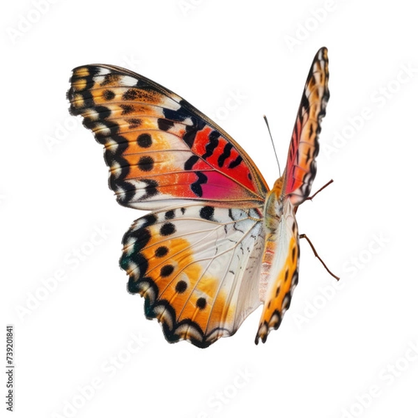 Fototapeta Colorful butterfly in transparent background