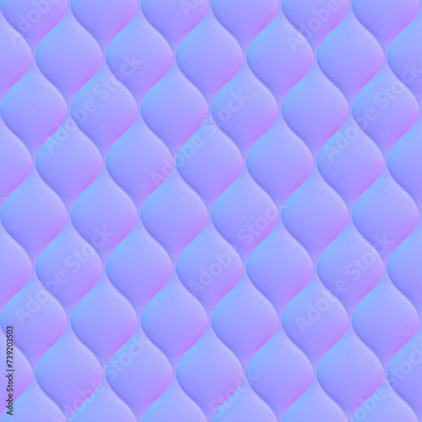 Obraz normal map with wave pattern (Perfect seamless pattern)