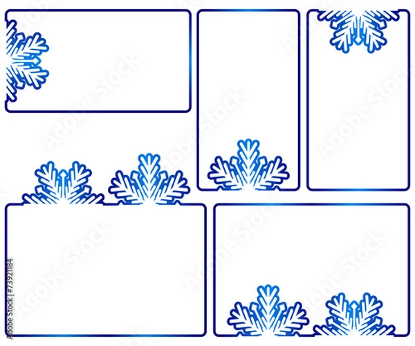 Fototapeta winter text boxes