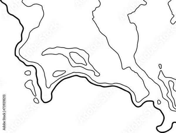 Obraz Topographic Map Lines