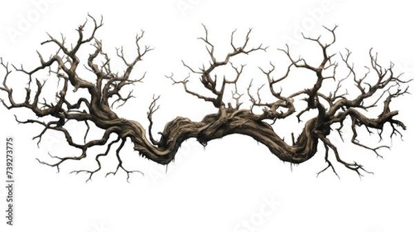 Obraz Creepy tree with twisted PNG / transparent