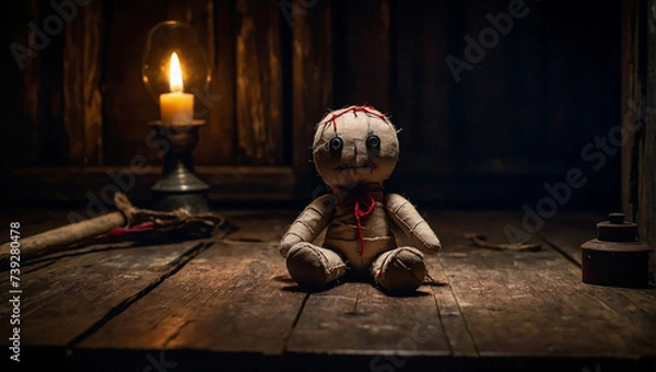 Obraz Voodoo magic doll for black magic