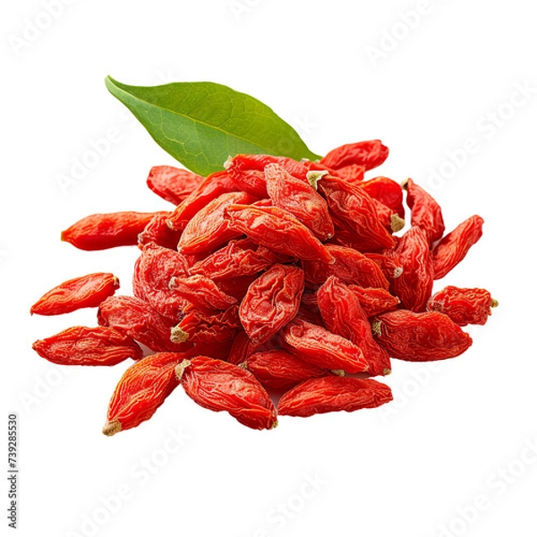 Obraz Goji berry, transparent background, isolated image, generative AI