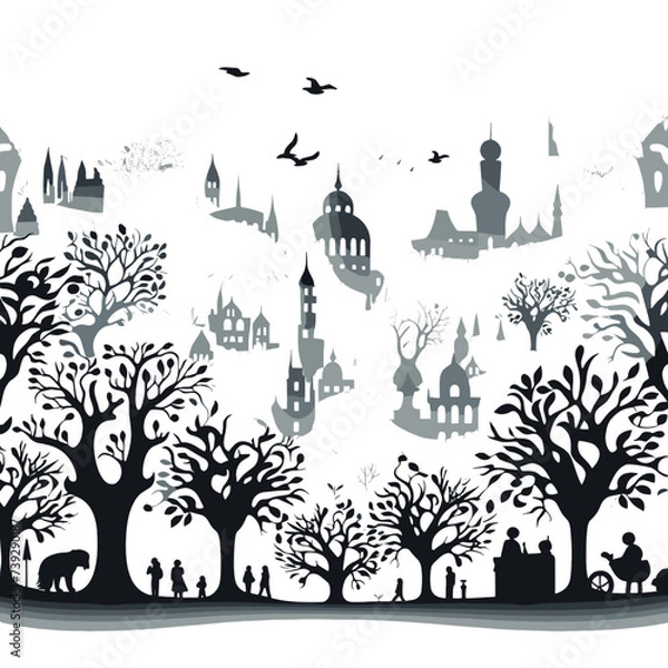 Fototapeta floral seamless pattern, pattern, flower pattern, geometric pattern, diagonal pattern, floral, flower, seamless, design, ornament, vector, decoration, art, wallpaper, leaf, illustration, black, style,