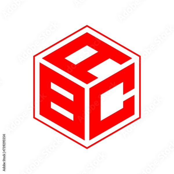 Obraz Hexagon ABC logo design vector | Hexagon ABC Font logo design vector | hexagon ABC template design vector