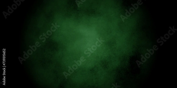 Fototapeta abstract dark background old concrete wall with light green paper textrue. sky cloud surface. grunge cement wall texture in dark tone. vector art, smoke cloud, space view illustration, marble wall .