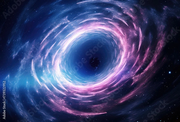 Fototapeta A Black Hole in the Center of a Galaxy
