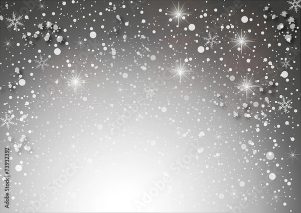 Obraz white star background