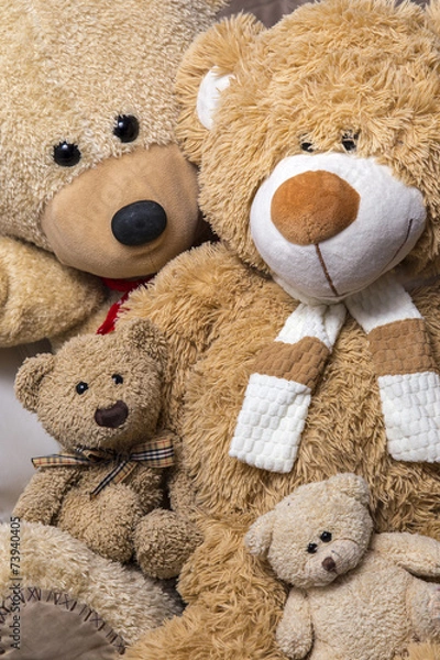 Obraz Teddy bear family