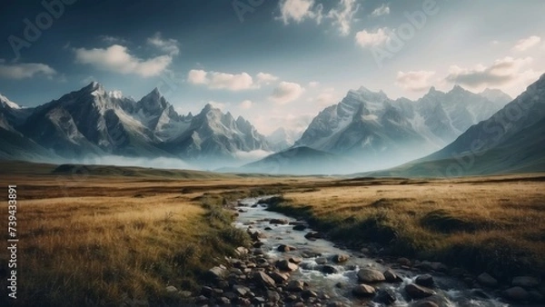 Fototapeta Beautiful Mountain Landscapes Background