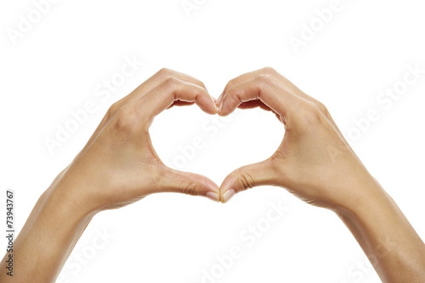 Obraz Ręka serce znak 4