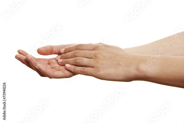 Obraz leicht versetzte Hände