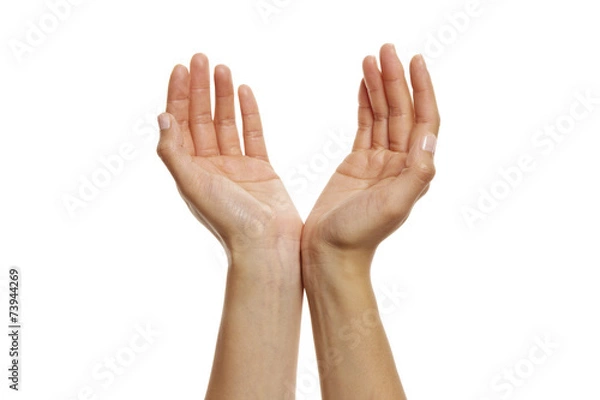 Obraz offene Hände, hochhalten 4