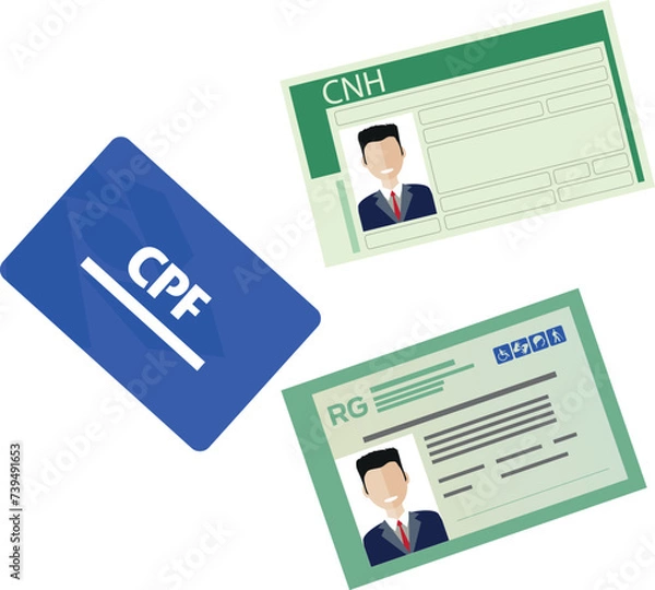 Fototapeta O documento de identidade é um instrumento oficial que tem por objetivo comprovar a identidade de um indivíduo