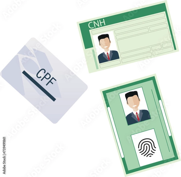 Fototapeta O documento de identidade é um instrumento oficial que tem por objetivo comprovar a identidade de um indivíduo