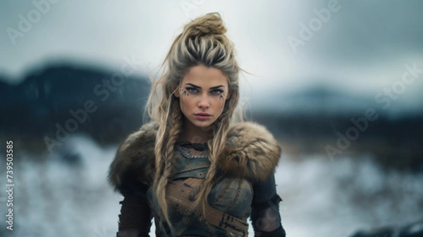 Obraz A viking woman: Shield Maiden