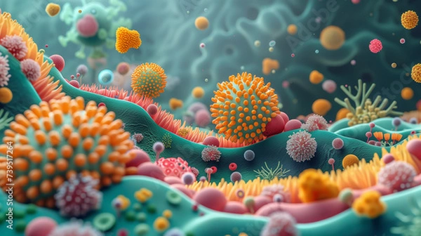 Obraz Witness intricate interplay between host and microbe within the microbiome