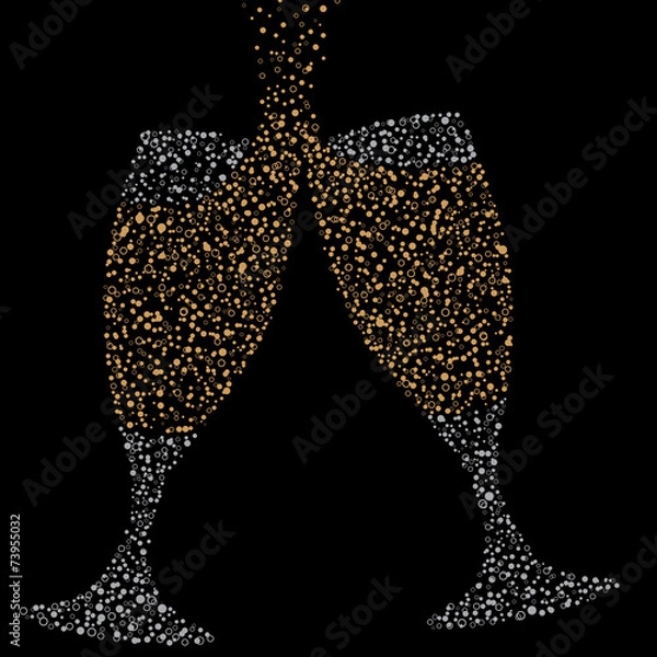 Obraz Champagne Bubble Glasses