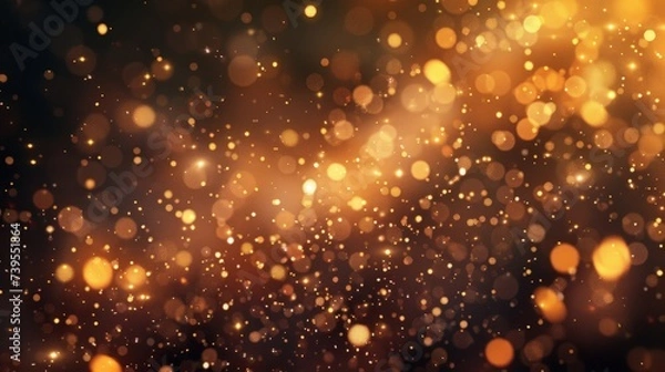 Fototapeta Fireworks at New Year and copy space - abstract holiday background