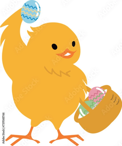 Obraz イースターのひよこ